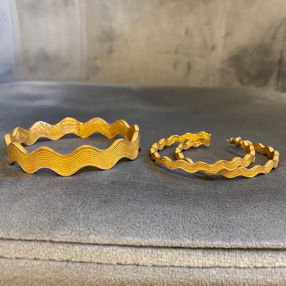 kate spade Jewelry - kate spade bangle and hoop earrings set